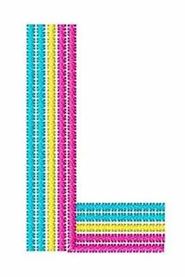 Certified Disco Font L Embroidery Design