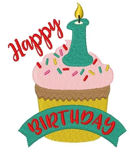 Secure Checkout Happy Birthday Embroidery Design