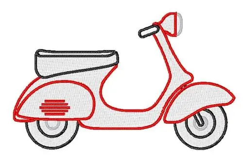 Hassle-Free Returns Scooter Embroidery Design