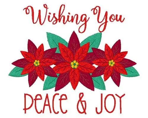 Peace & Joy Embroidery Design Top Rated