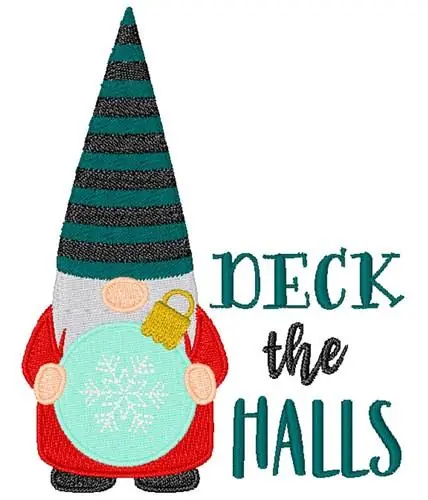 Direct From Factory Deck The Halls Embroidery Design