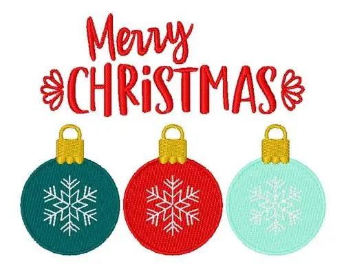 Editor’s Pick Merry Christmas Embroidery Design