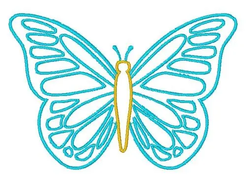 Holiday Sale Butterfly Outline Embroidery Design