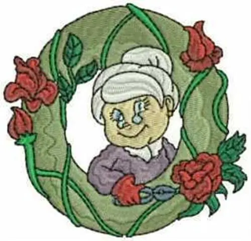 Genuine Garden Alphabet O Embroidery Design