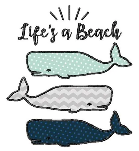 Lifes A Beach Embroidery Design Limited Offer