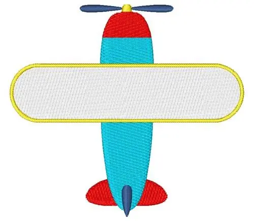 Airplane Embroidery Design Big Sale