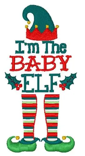 Time-Limited Christmas Elf Embroidery Design