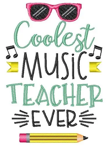 Hot Picks Coolest Teacher Sunglasses Embroidery Design