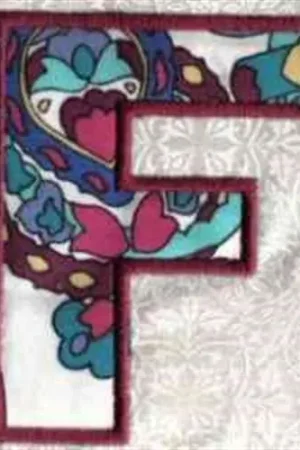 Applique Alphabet F Embroidery Design No Minimum Order