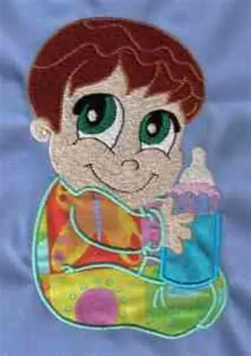 Baby & Bottle Embroidery Design Final Sale