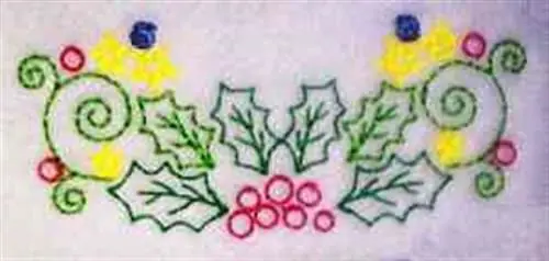 Place Order Curly Holly Embroidery Design