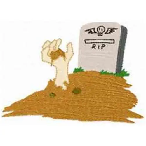 Halloween Grave Embroidery Design Super Sale