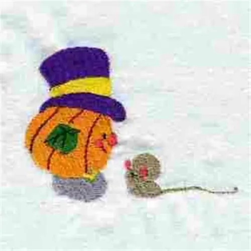 Halloween Pumpkin Embroidery Design Genuine