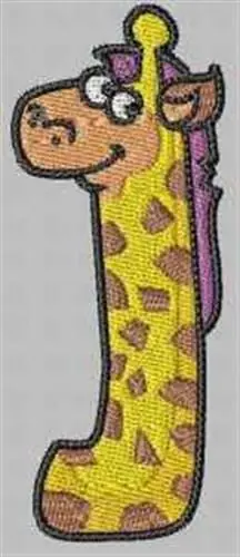 Luxury Animal Alphabet Bracket Embroidery Design