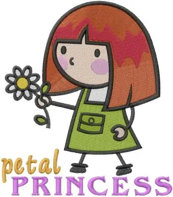 Sale Petal Princess Embroidery Design