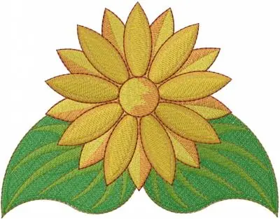 Large Flower Embroidery Design Popular