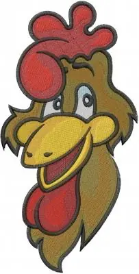 Smiling Rooster Embroidery Design Wholesale
