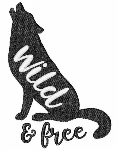 Save Now Wild And Free Silhouette Embroidery Design