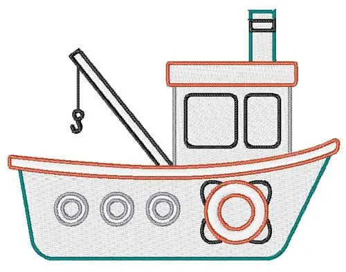 Tug Boat Embroidery Design Cheap