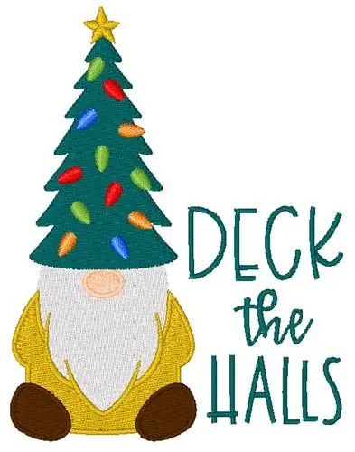 Deck The Halls Embroidery Design Today Only