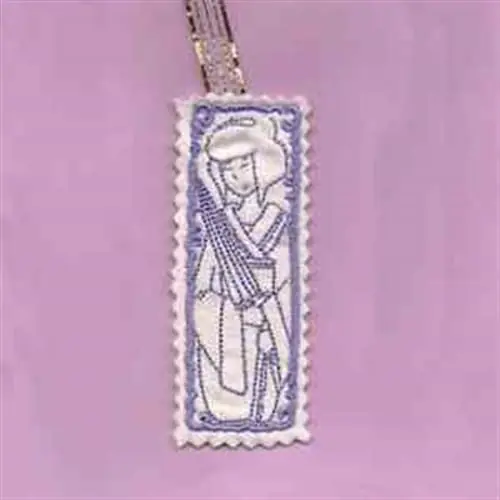 Buy Today Bookmark Geisha Embroidery Design