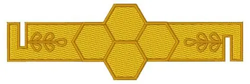 FSL Bee Honeycomb Embroidery Design Last Chance
