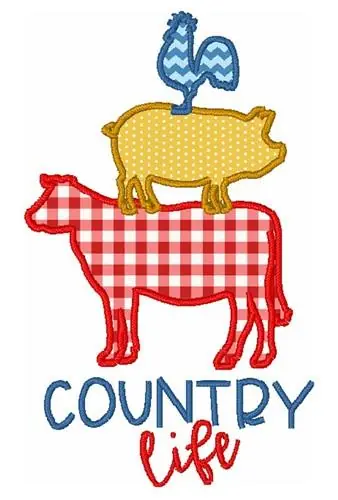 Express Delivery Country Life Embroidery Design