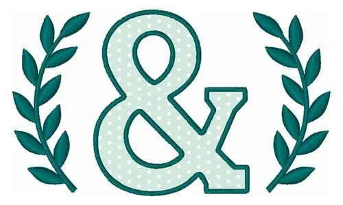 Bulk Order Ampersand Embroidery Design