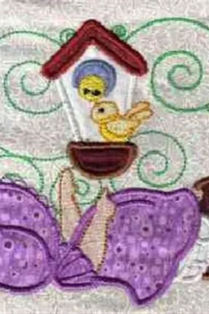 Applique Bidhouse Embroidery Design High Quality