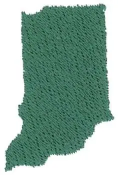 Budget Indiana State Embroidery Design