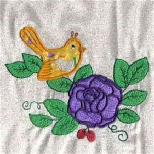 Applique Bird Embroidery Design Low Price