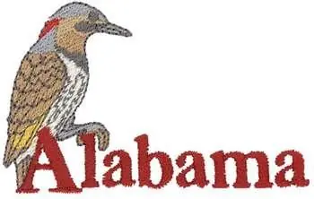 Alabama Yellowhammer Embroidery Design Place Order