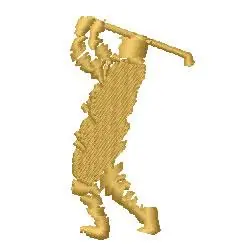 Golfer Embroidery Design Time-Limited