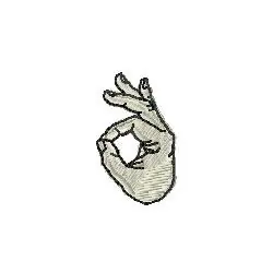 Place Order OK Symbol Embroidery Design