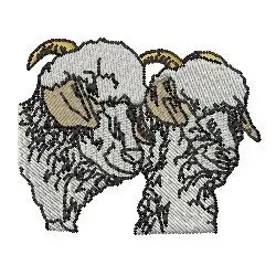 Premium Sheep Head Embroidery Design