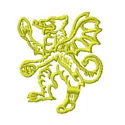 Dragon Outline Embroidery Design Time-Limited