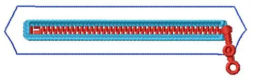 Viral Zipper Embroidery Design