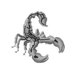 Authentic Scorpion Embroidery Design
