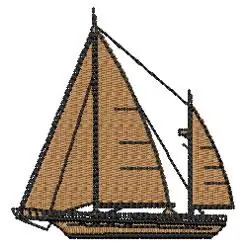 Ship Embroidery Design Time-Limited