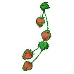 Viral Strawberries Embroidery Design