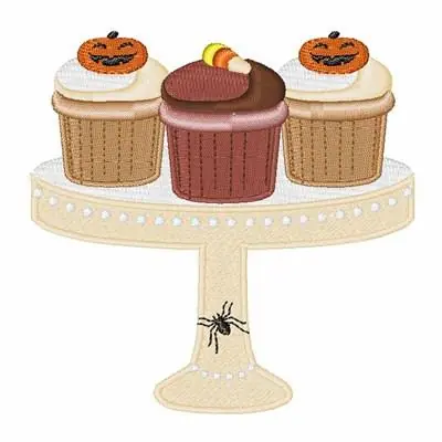 Halloween Cupcakes Embroidery Design Money Back Guarantee