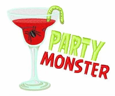 Fan Favorite Party Monster Embroidery Design