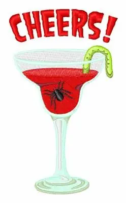Free Shipping Halloween Cheers Embroidery Design