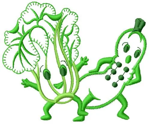 Must Have Vegetables Embroidery Design