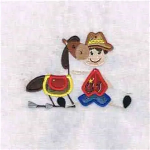 Western Cowboy Embroidery Design Editor’s Pick