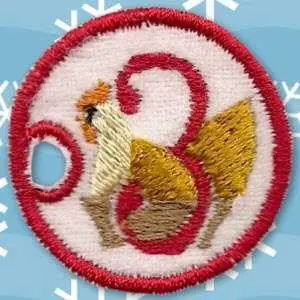 3rd Day Charm Embroidery Design Factory Price