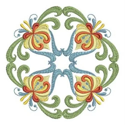 Must Have Rosemaling Decor Embroidery Design