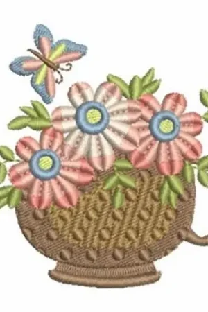 Authentic Floral Dreams Embroidery Design