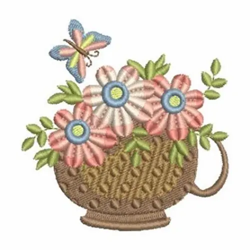 Authentic Floral Dreams Embroidery Design