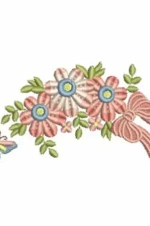 Worldwide Shipping Floral Dreams Embroidery Design